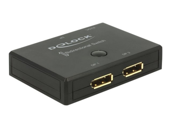 DeLOCK DisplayPort 2 - 1 Umschalter bidirektional 4K 60 Hz,