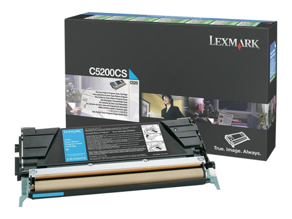 Lexmark C5200CS Toner-Kit cyan return program, 1.500