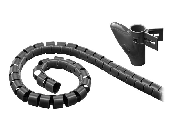 Goobay Kabelkanal Spiralschlauch 2,5m schwarz