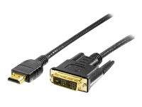 HDMI-Kabel Equip HDMI Typ A -> DVI(18+1) St/St 2,00m schw