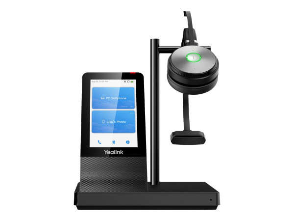 Yealink WH66 Mono UC (schwarz, DECT, Bluetooth 4.2)