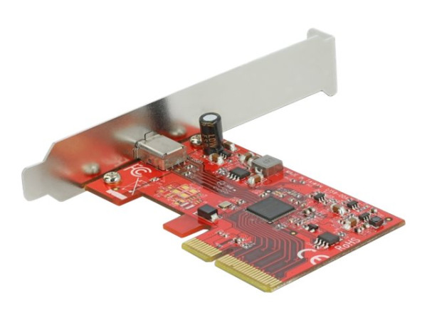 DeLOCK PCIe x4>1x ext. SuperS USB/USB-C | 20 Gbps /