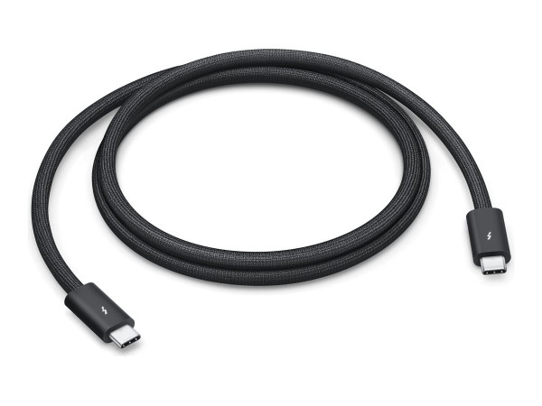 Apple Thunderbolt 5 Pro Kabel (schwarz, 1 Meter, gesleevt)