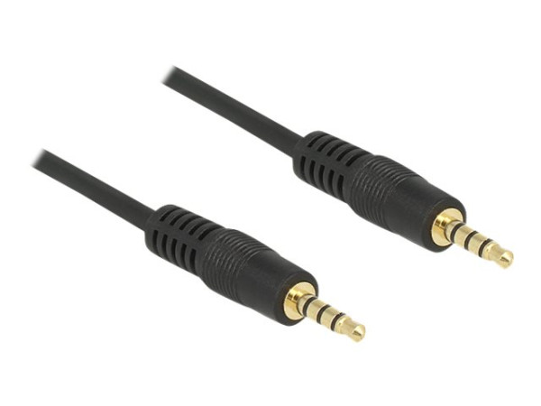 DeLOCK Audiokabel Klinke 3,5mm 4Pin > 3,5mm Stecker 4Pin,