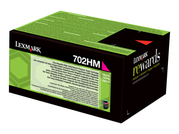 Lexmark Toner magenta 702HM Toner Magenta ca. 3.000