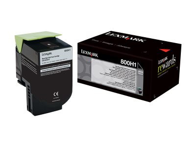 Lexmark Toner 800H1 schwarz hohe Kapazität (80C0H10)