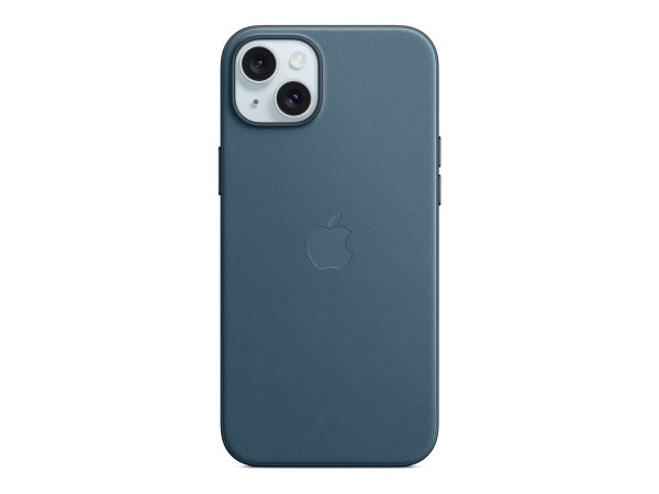 Apple Feingewebe Case mit MagSafe (blau, iPhone 15 Plus)