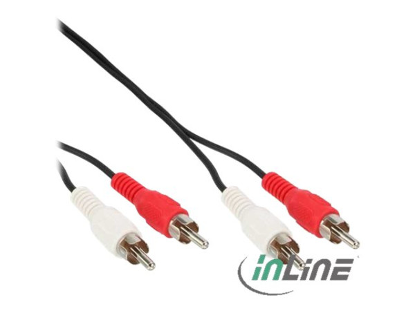 InLine® Cinch Kabel, 2x Cinch, Stecker / Stecker, 3m