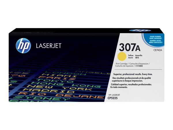 HP CE742A Tonerkartusche gelb, 7.300 Seiten ISO/IEC 19798