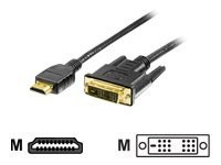 HDMI-Kabel Equip HDMI Typ A -> DVI(18+1) St/St 3,00m schwarz