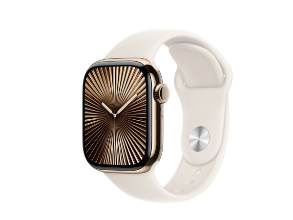 Apple Watch Series 10 (gold, Titangehäuse, 42 mm,