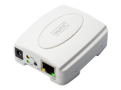 Digitus Printserver USB/RJ45 weiß, USB