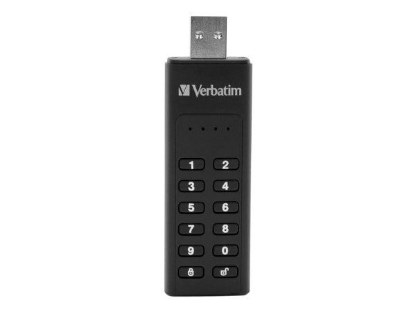 Verbatim USB 128GB Keypad Secure Typ A U3 bk VER schwarz