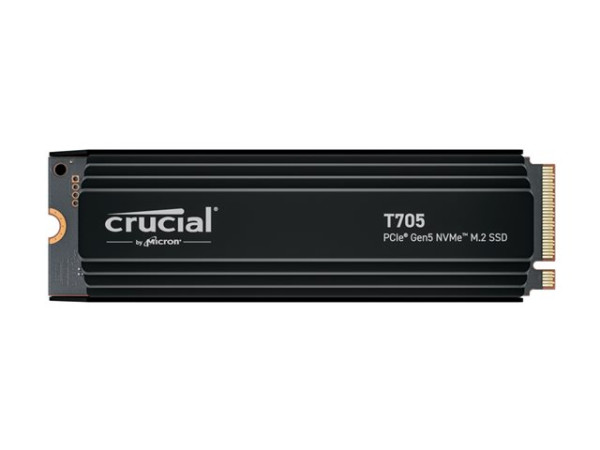 Crucial T705 4 TB mit Kühler PCIe 5.0 x4, NVMe 2.0, M.2 2280