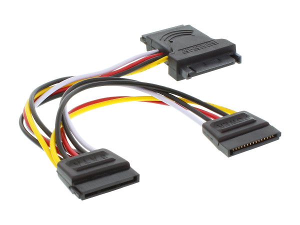 InLine® SATA Stromadapterkabel, SATA Stecker / Buchse, an