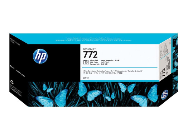 HP CN633A|772 Tintenpatrone schwarz hell, Inhalt 300 ml für