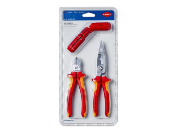 Knipex Knip Elektro-Installationsset | 00 31 30 BK V01