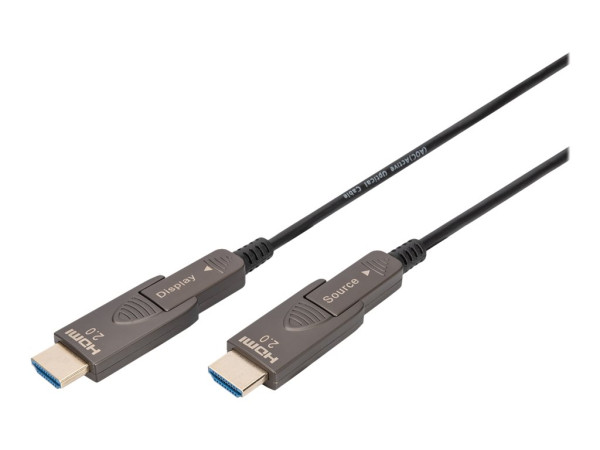 Digitus Digitus 4K-HDMI AOC Hybrid Glasfaserkabel 10m