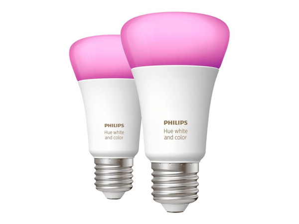 Philips Hue Phil Hue E27 Doppelpack 2x570lm 60W White&Col.