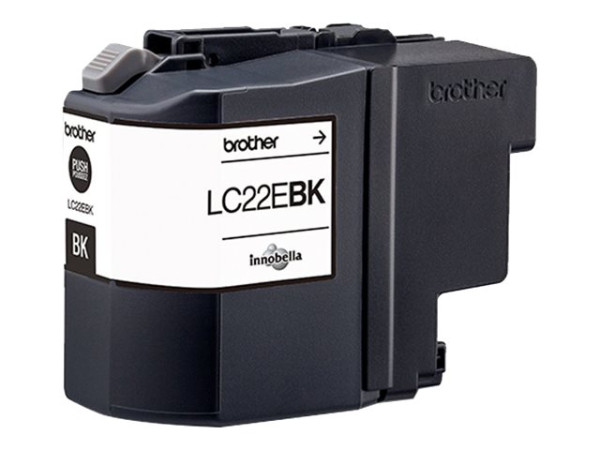 Brother Tinte schwarz LC-22EBK Schwarz