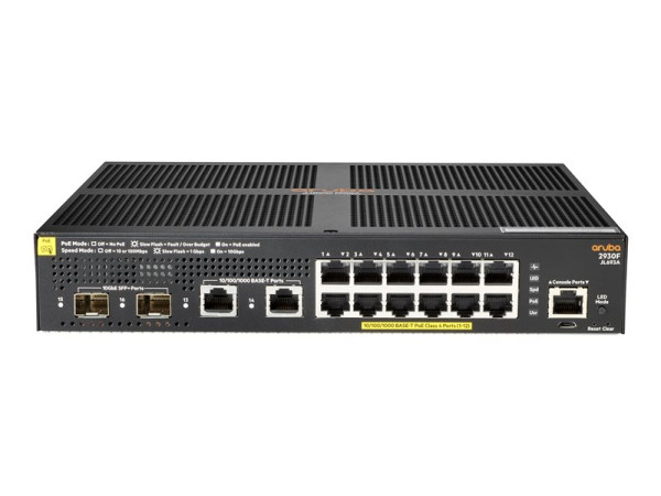 Hewlett Packard Enterprise HP Aruba 2930F 12G PoE+ Swch