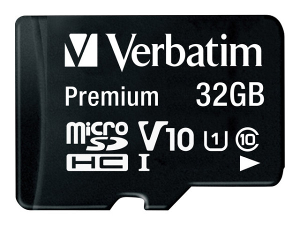 SD MicroSD Card 32GB Verbatim SDHC Class 10 Adapter