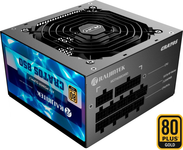 RAIJINTEK CRATOS 850 BLACK (schwarz, Kabel-Management, 850