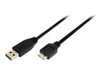 LogiLink USB Cable 3.0 AM to Micro BM black 3,00 m