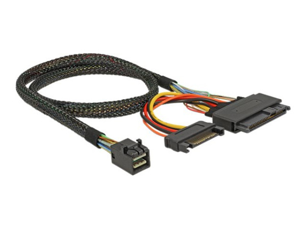 DeLOCK SFF-8643St>U.2 SFF-8639Bu+SATA 50 schwarz,