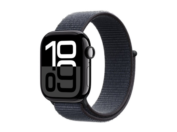 Apple Watch Series 10 (schwarz (glänzend), Aluminium, 42