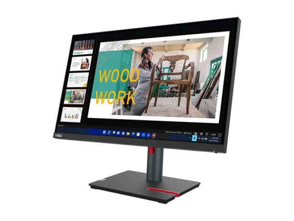 Lenovo ThinkVision P24q-30 (61 cm (24 Zoll), schwarz, QHD,