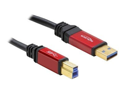 Speichermedien DeLOCK Kabel USB 3.0 rot Premium A-B St/St