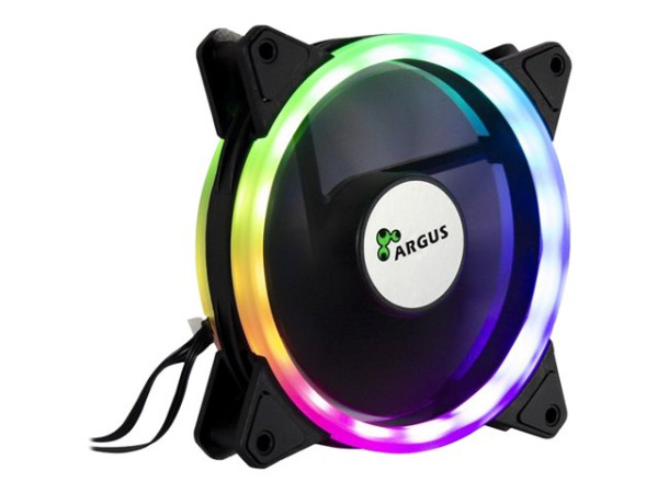 Inter-Tech Argus RS-041RGB 120x120x25mm schwarz