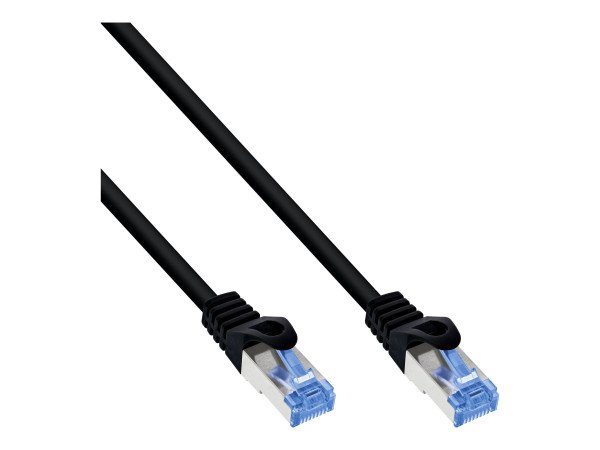 Inline RJ45 Patchkabel S/FTP,Cat.6A,3,00m,schwarz TPE