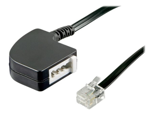 Goobay (ohne Kennzeichnung) TEL ADAP RJ11 - TAE F JACK BLACK