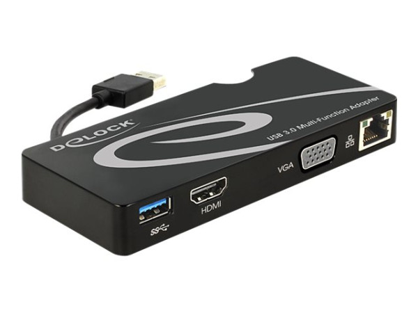 DeLOCK USB3.0 Adapt.>HDMI/VGA/LAN/USB3.0, Kabel