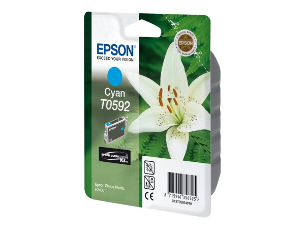 Epson C13T05924010|T0592 Tintenpatrone cyan, 520 Seiten,