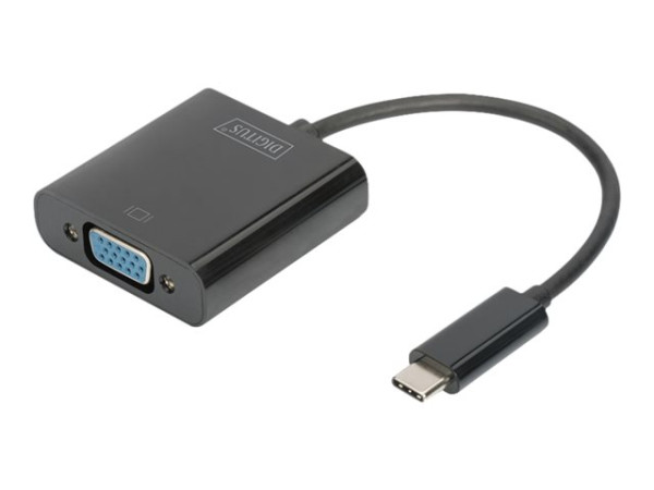 Digitus USB-C auf VGA Adapter schwarz