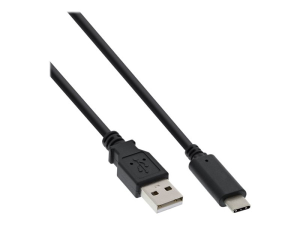 InLine USB 2.0 Kabel, Typ C an A Stecker schwarz 5,0m