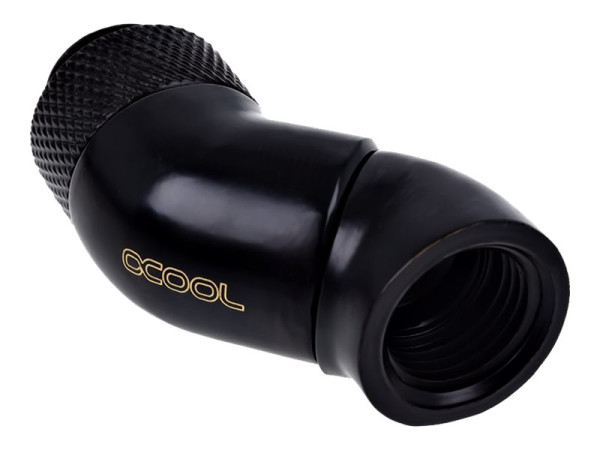 Alphacool Eiszapfen Winkeladapter, Anschlüsse schwarz, 2x