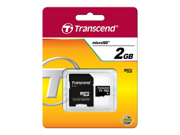 2 GB MicroSD Card Transcend TS2GUSD class 4