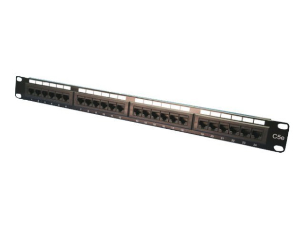 Patchpanel LogiLink 24-Port RJ45 Cat5e 19"ungeschirmt