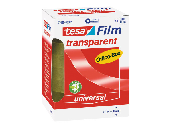 TESA tesa transparent 8R Office Box 66mx19mm | 8 Rollen