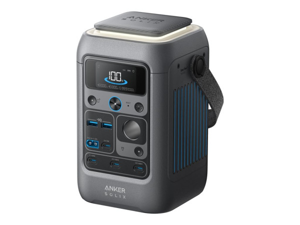 Anker SOLIX Tragbare Powerstation C300X DC, 288Wh (grau,