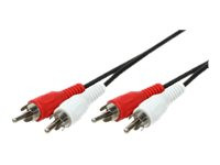 LogiLink Audio cable 2x2 Cinch male, 5,0m