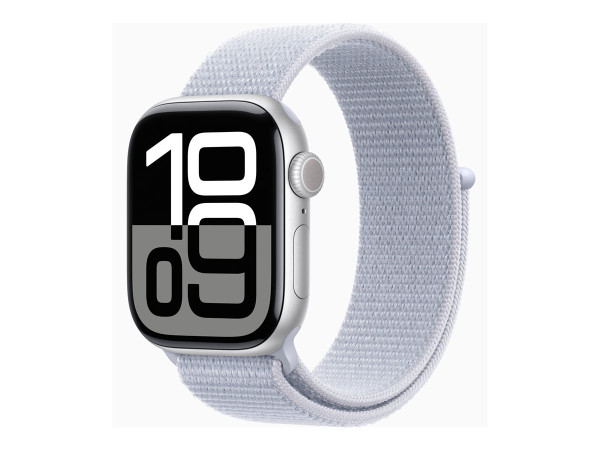 Apple Watch Series 10 (silber, Aluminium, 42 mm, Sport Loop