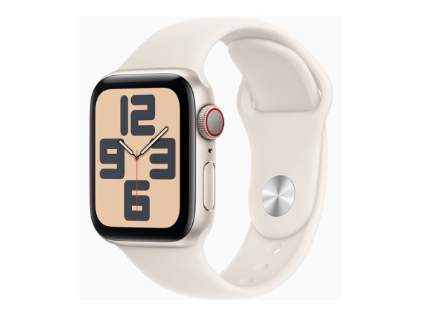 Apple Watch SE (champagner, Aluminium, 40 mm, Sportarmband