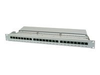 Patchpanel DIGITUS 1HE 24-Port Cat5e geschirmt grau