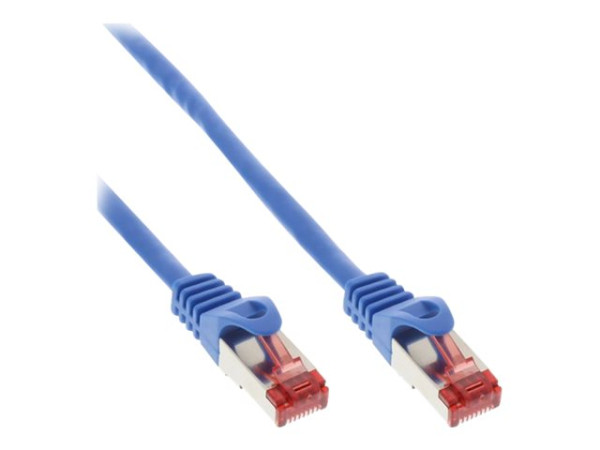 Inline Patchkabel RJ45 Cat.6 SFTP 1,5m blau