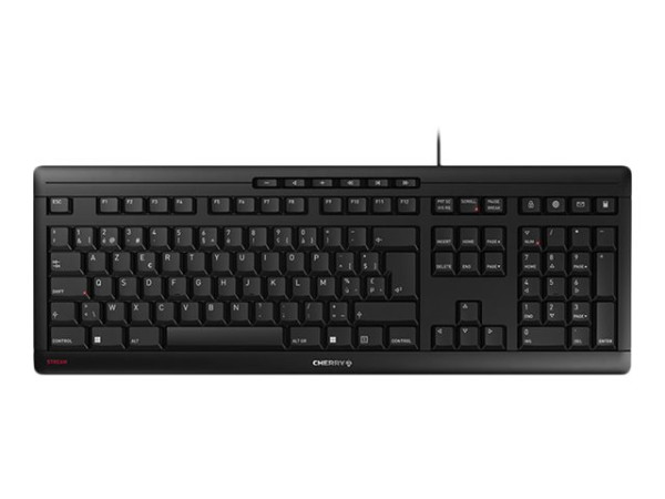 Cherry STREAM Keyboard BE bk U schwarz,